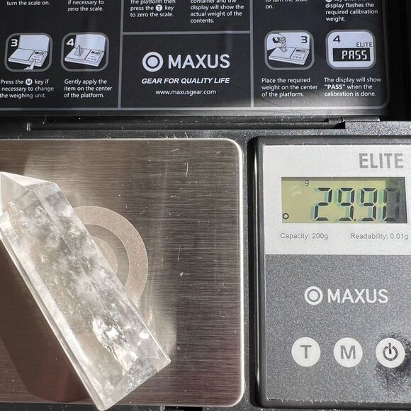 Clear Quartz Crystal Obelisk Meditation Tower (#10) - Picture 10 of 11